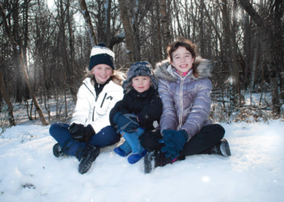 aldershot family photos in the snow